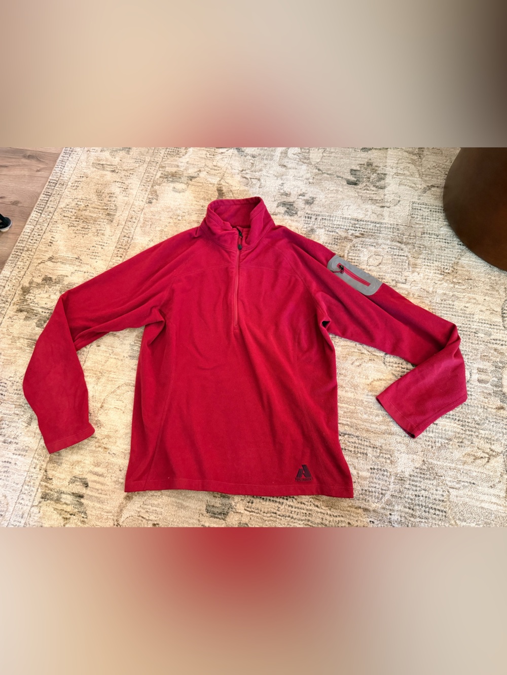 First Ascent Berry Quarter-Zip Fleece Pullover
